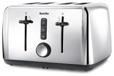 Breville - 4 Slice Toaster - Stainless Steel
